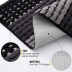 Kitinjoy Indoor Outdoor Door Mat, 40x32 Non-Slip Absorbent Dirt Trapper - Image 3