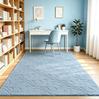 Macgace 3x5 Blue Area Rug, Washable Shag Carpet, Kids Room Nursery Rugs - Image 3