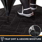 PURRUGS Dirt Trapping Door Mat 24" x 35.5", Non-Slip Machine Washable Entry Rug - Image 5