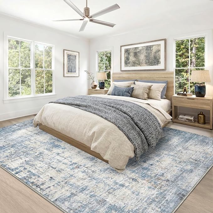 10x14 Area Rugs Washable Living Room Rug-No Slip Soft Carpets Modern Abstract - Image 8