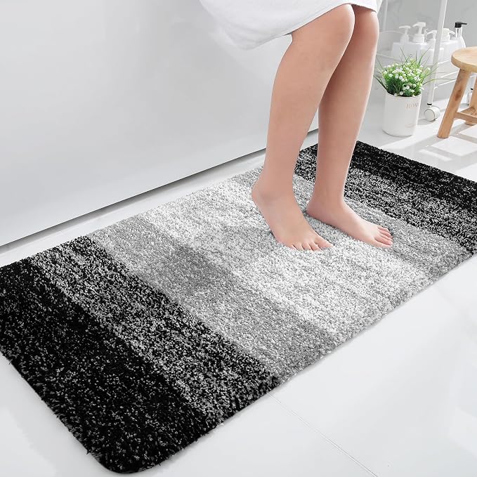 OLANLY Large Bathroom Rugs Mat 45x27, Extra Soft Absorbent Microfiber Bath Rugs by OLANLY