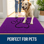 OLANLY Dog Door Mat for Muddy Paws 30x20, Paw Print Design, Absorbs Moisture - Image 6