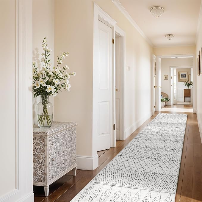 2'6"x12' Hallway Runner Rug Washable - Image 4