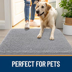 OLANLY Dog Door Mat for Muddy Paws 32x20, Absorbs Moisture and Dirt, Absorbent - Image 6