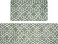 FRESHMINT Kitchen Mat Set of 2, Anti-Fatigue Cushioned Kitchen Mats by FRESHMINT