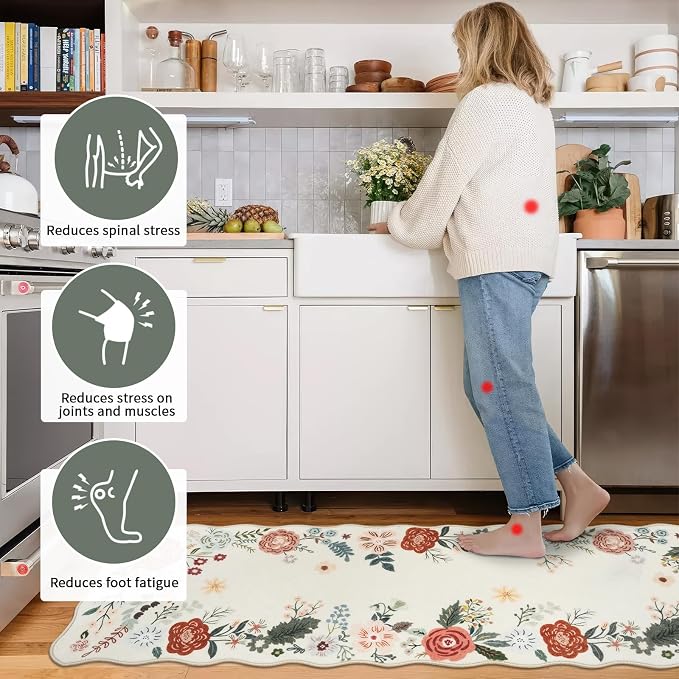 Homcomoda Floral Kitchen Rugs Mats - Image 4
