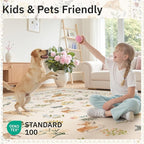 Soalmost 2x3 Dog Rugs for Entryway, Machine Washable Door Mat Animal Floral - Image 7