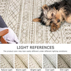 KUTA Boho Runners for Hallways 2.6x16 ft Moroccan Beige Washable Long Hall - Image 4