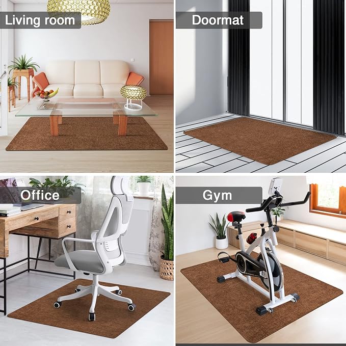 Placoot Desk Chair Mat for Hardwood Floor Corduroy Surface 1/6" Thick 55"x35" - Image 6