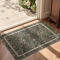 jinchan Zenith Floral 2x3 Rug for Entryway Kitchen Rug Washable Non-Slip by JINCHAN