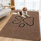 Smiry Dog Door Mat for Muddy Paws, Absorbent Dirt Trapper Non Slip Quick Dry by Smiry