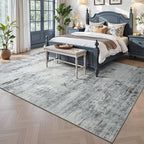 Toneed Abstract Area Rug 7x9 Modern Washable Rug Soft Non Slip Rug Low Pile - Image 2