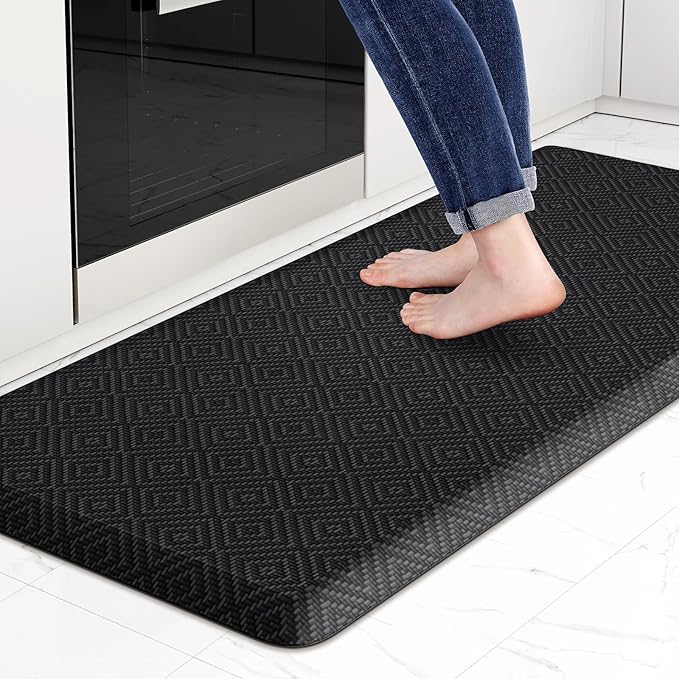 Mattitude Kitchen Mat Cushioned Anti-Fatigue Floor Mat Water Resistant Non-Slip by Mattitude