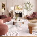 Lahome Abstract 6x9 Area Rugs, Soft Washable Rugs by Lahome
