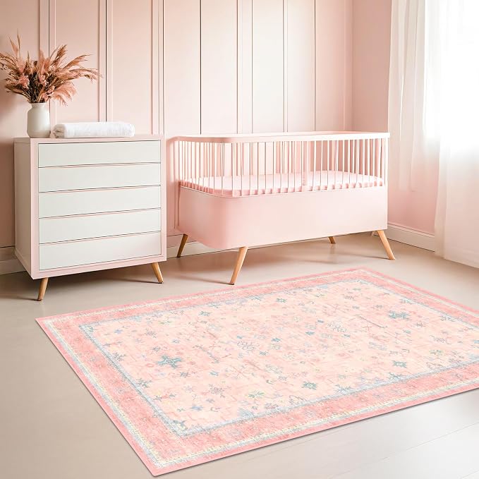 Hazo Haus Nursery Area Rug 4x6 by HazoHaus