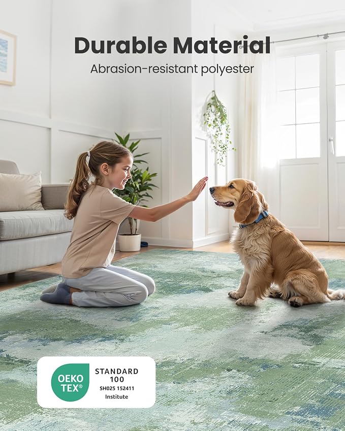 Runner Rugs for Hallway 2'6"x8', Modern Abstract Machine Washable Runners for - Image 7