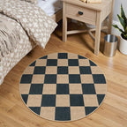 Lahome Checkered Easy Jute Rugs - Image 2