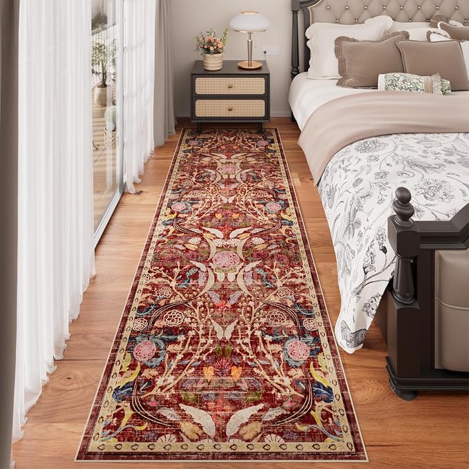 AMTOVO 2.7x8 Runner Rug for Hallway, Washable Non-Slip Long Kitchen Carpet - Image 3