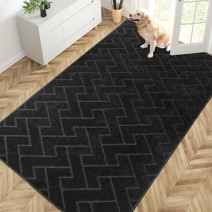 PURRUGS Easy Care Area Rug 4.5ft x 7ft, Non-Slip Machine Washable Entry Rug by PURRUGS