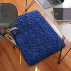 Ophanie Small Rug Washable Non Slip Throw Bedside Area Rugs, Fluffy Soft Blue - Image 5
