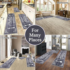 Vaukki Boho Kitchen Rug Sets 3 Pieces, Washable Kitchen Mats - Image 3