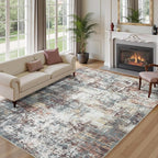 8x10 Area Rugs for Living Room, Abstract Modern Washable Rug, Indoor Soft - Image 7