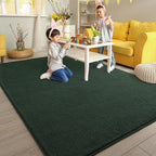 Pettop 4x6 ft Dark Green Area Rugs - Image 5