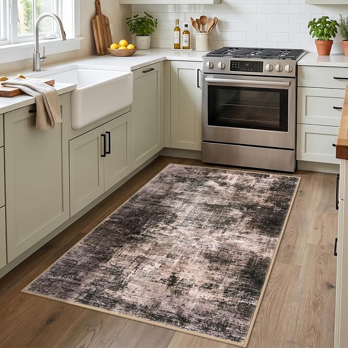 IOHOUZE Abstract Area Rug 3x4 Ft Washable Rugs - Image 2
