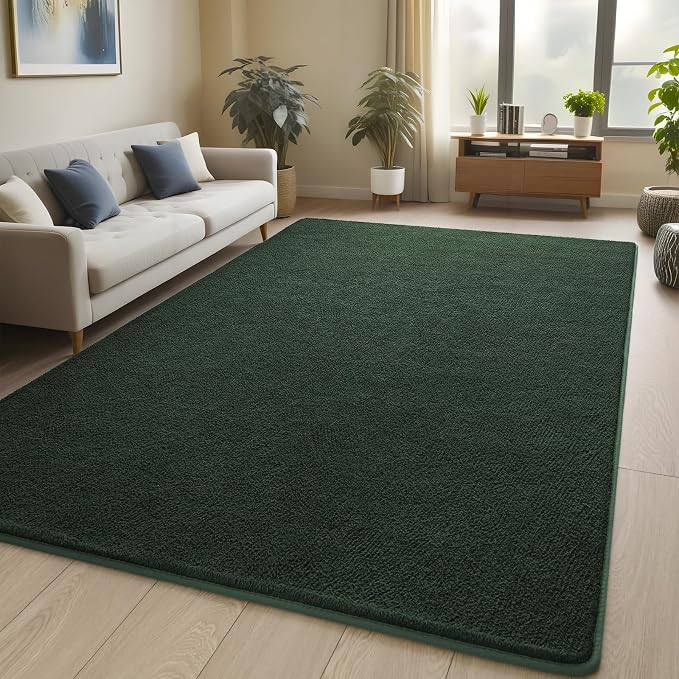 Pettop 4x6 ft Dark Green Area Rugs - Image 8