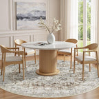 Tortania 7' Round Area Rug Living Room Rugs - Image 3