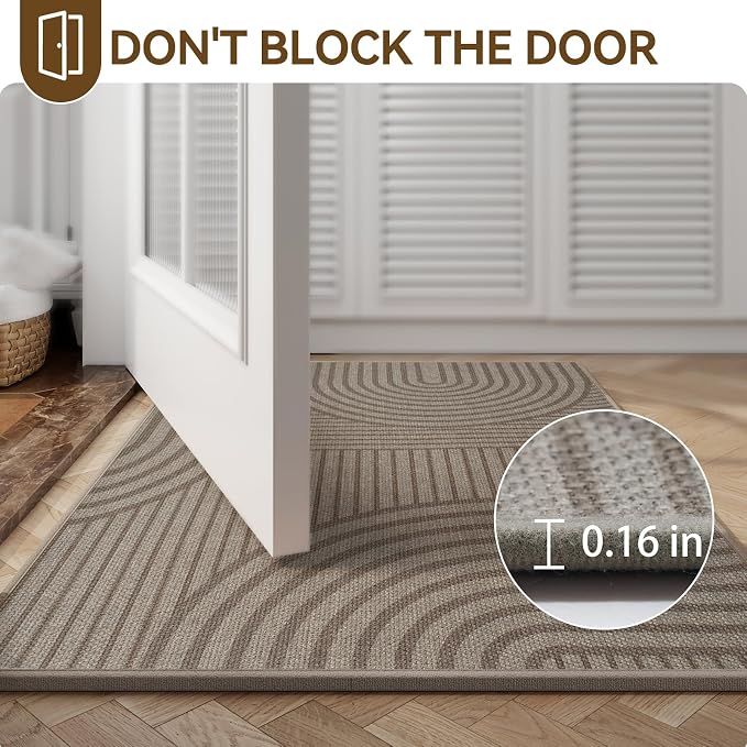 Front Door Mat 24''x71'', Absorbent Washable Non Slip Indoor Runner, Easy Clean - Image 7