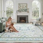 DCX Green 5x7 Rug, Kid & Pet Friendly - Image 2