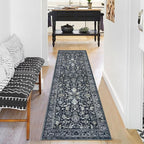 KILOCOCO Hallway Runner 2x6 Rug Runner Printed Vintage Floral Washable Kitchen - Image 8