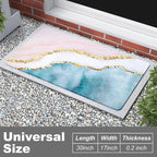 Rnivvi Front Door Mat, Heavy Duty Low Profile Anti-Slip Entryway Rug - Image 3