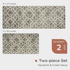 FRESHMINT Kitchen Mat Set of 2, Anti-Fatigue Cushioned Kitchen Mats - Image 6