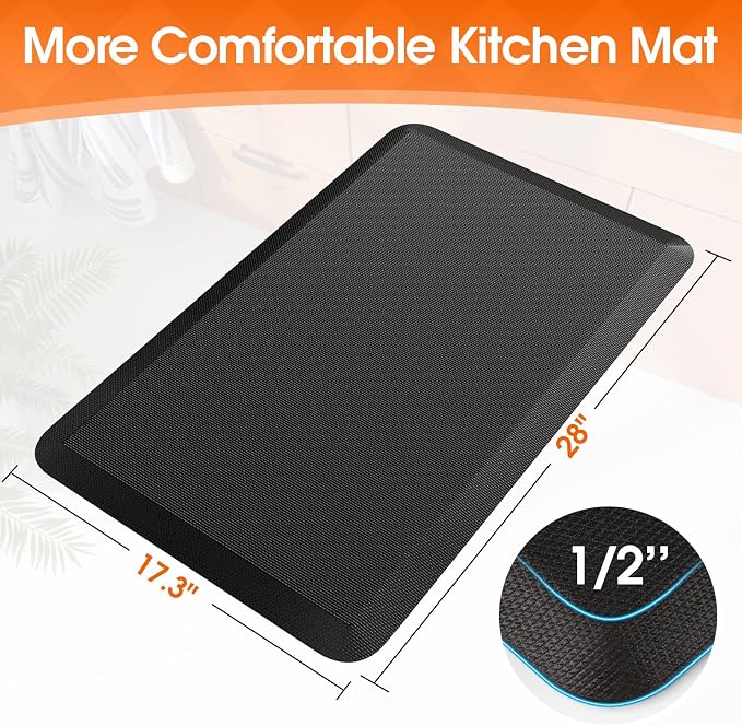 TranquilRelax Kitchen Mat, Non-Slip Bottom, Water & Stain Resistant, Easy Clean - Image 2