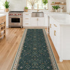 Hazo Haus Dark Green Hallway Runner Rug 12 ft Long - Image 7