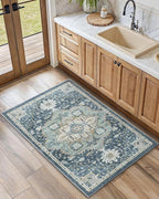 AMADA HOMEFURNISHING 2x3 Washable Area Rug, Low-Profile Entryway Rug - Image 3