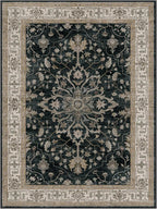RELEANY Area Rugs 3'x4' Washable Non-Slip, Floral Vintage Distress Medallion - Image 8