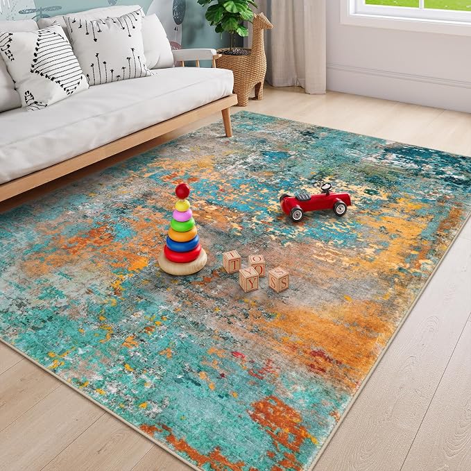Lahome Modern Abstract Area Rug 6x9 Rugs - Image 4