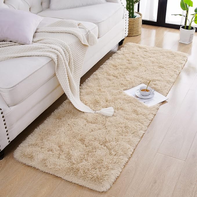Chicrug Soft Runner Rug for Bedroom Living Room Plush Fluffy Rugs 2x8 Feet - Image 5