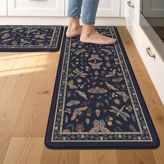 LEEVAN Anti Fatigue Mats for Kitchen Floor Non-Slip, Cushioned Kitchen Mats for by LEEVAN