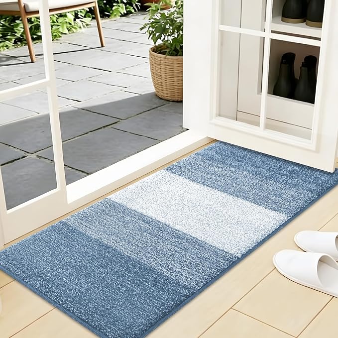 Kitinjoy Indoor Outdoor Door Mat, 44x24 Non-Slip Absorbent Dirt Trapper by Kitinjoy