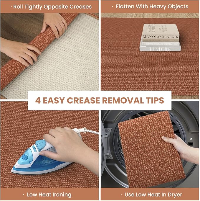 IOHOUZE Washable Runner Rug 3x12 Non Slip Rubber Backed Extra Long Hallway - Image 6