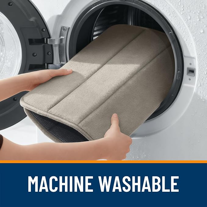 OLANLY Memory Foam Bath Mat 44x24, Super Soft Absorbent Bathroom Rugs, Quick Dry - Image 8
