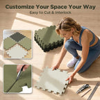AIRHOP 18 PCS Gym Floor Mat, EVA Foam Puzzle Gym Mat, High-Density Interlocking - Image 6