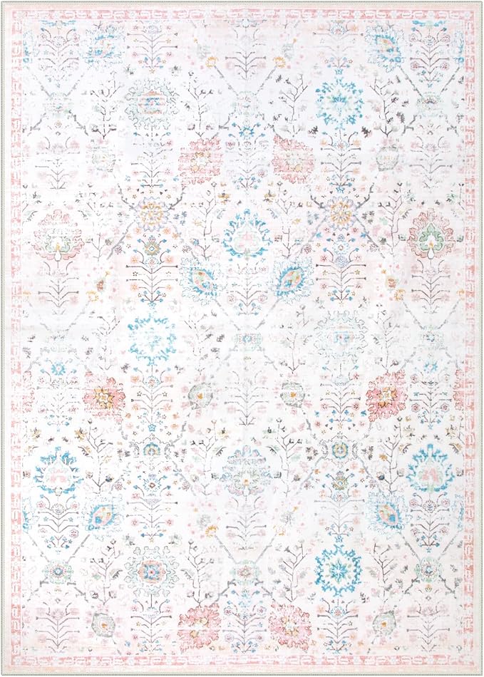 Lahome Flavie Soft Nursery Rug, Washable Area Rugs 5x7 - Image 3