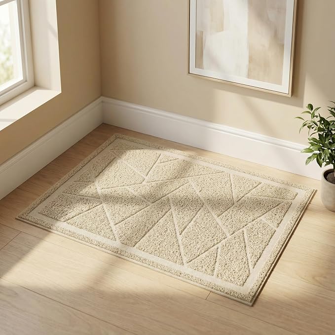 WePet Cat Litter Box Mat, Kitty Premium PVC Pad, Durable Trapping Rug, - Image 7