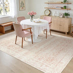 BILEEHOME Pink Washable 9x12 Area Rugs - Image 8