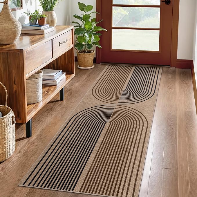 Tangsoo Rainbow Easy Jute Rug 2x6 Washable Runner by Tangsoo